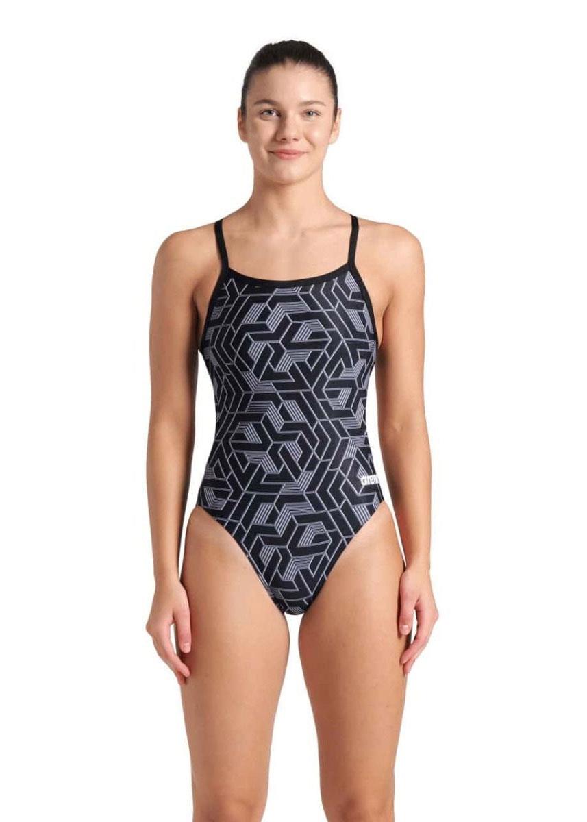 Arena Womens Placement Swim Pro Back Swimsuit - View #2