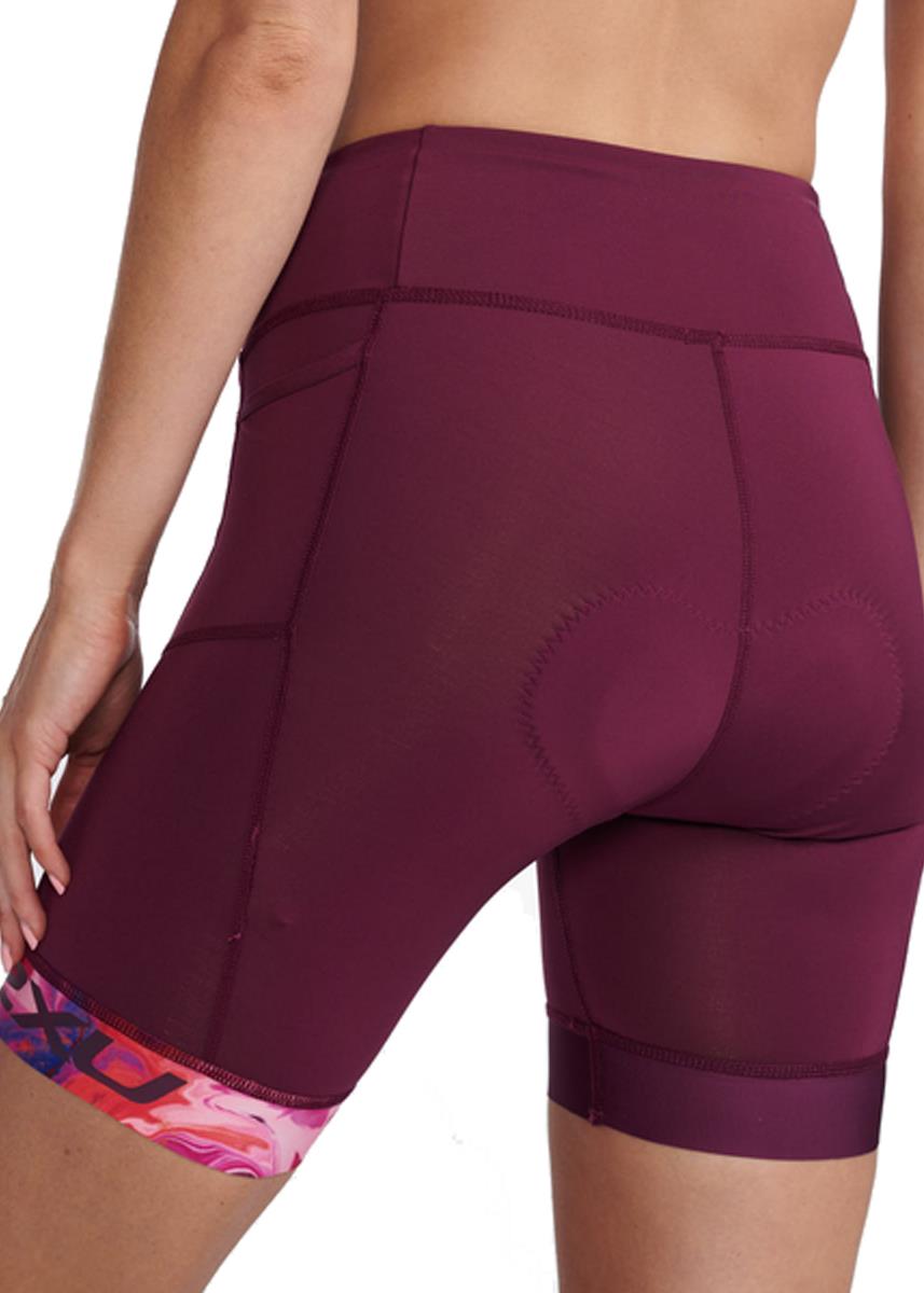 2XU Women's Core 7 Inch Tri Short - Mulberry/ Festival
