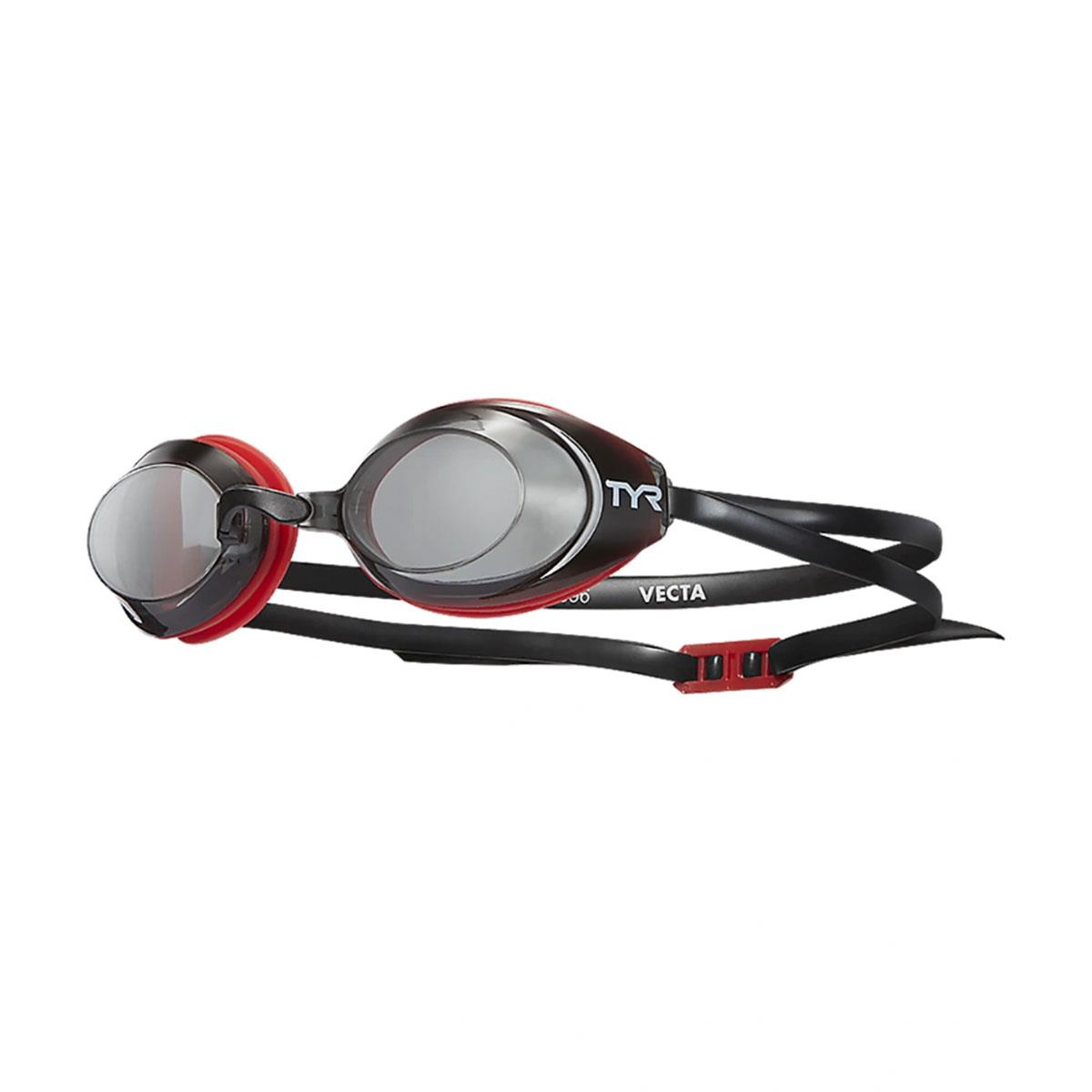 TYR Vecta Goggles - Smoke/ Red/ Black