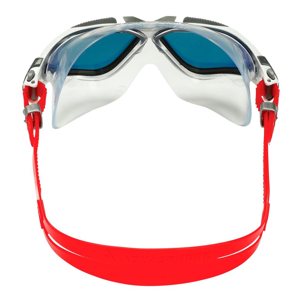 Aqua Sphere Vista Red Titanium Mirrored Goggles - White/ Red