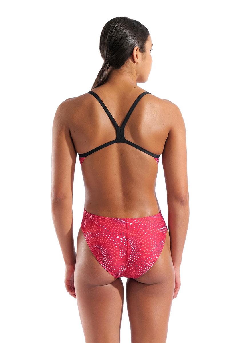 Arena Fireflow Challenge Back Swimsuit - Black / Team Red