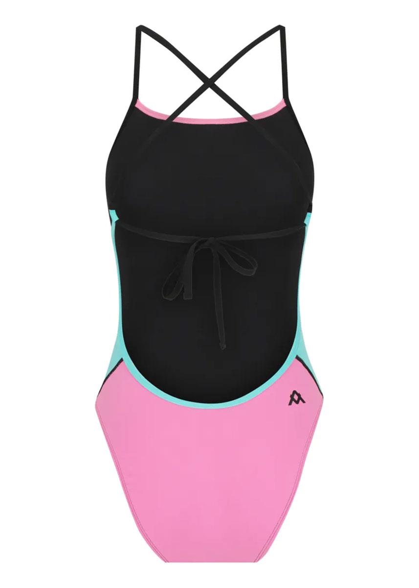 AMANZI Cotton Candy Tie Back One Piece Swimsuit