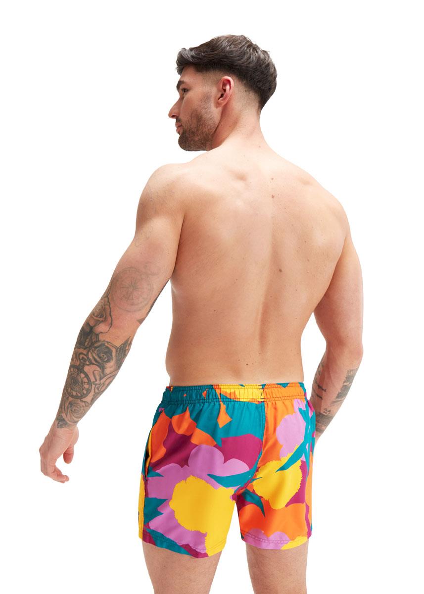 Shorts de banho Speedo Digital Printed Leisure 14" - Neon Violet / Ocean Depths / Mango / Berry Cool
