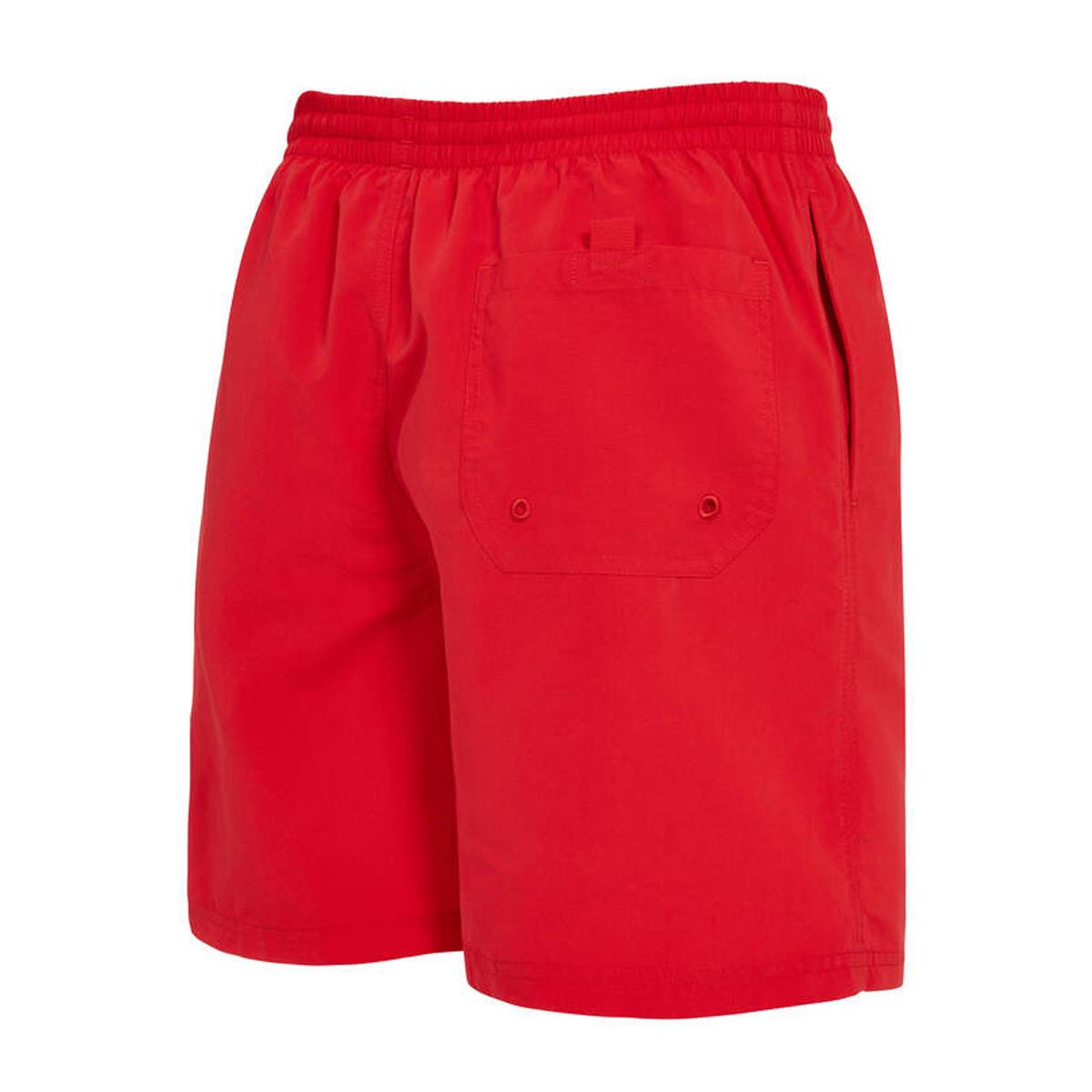 Zoggs Mens Penrith 17 Inch Ecodura Shorts - Vermelho