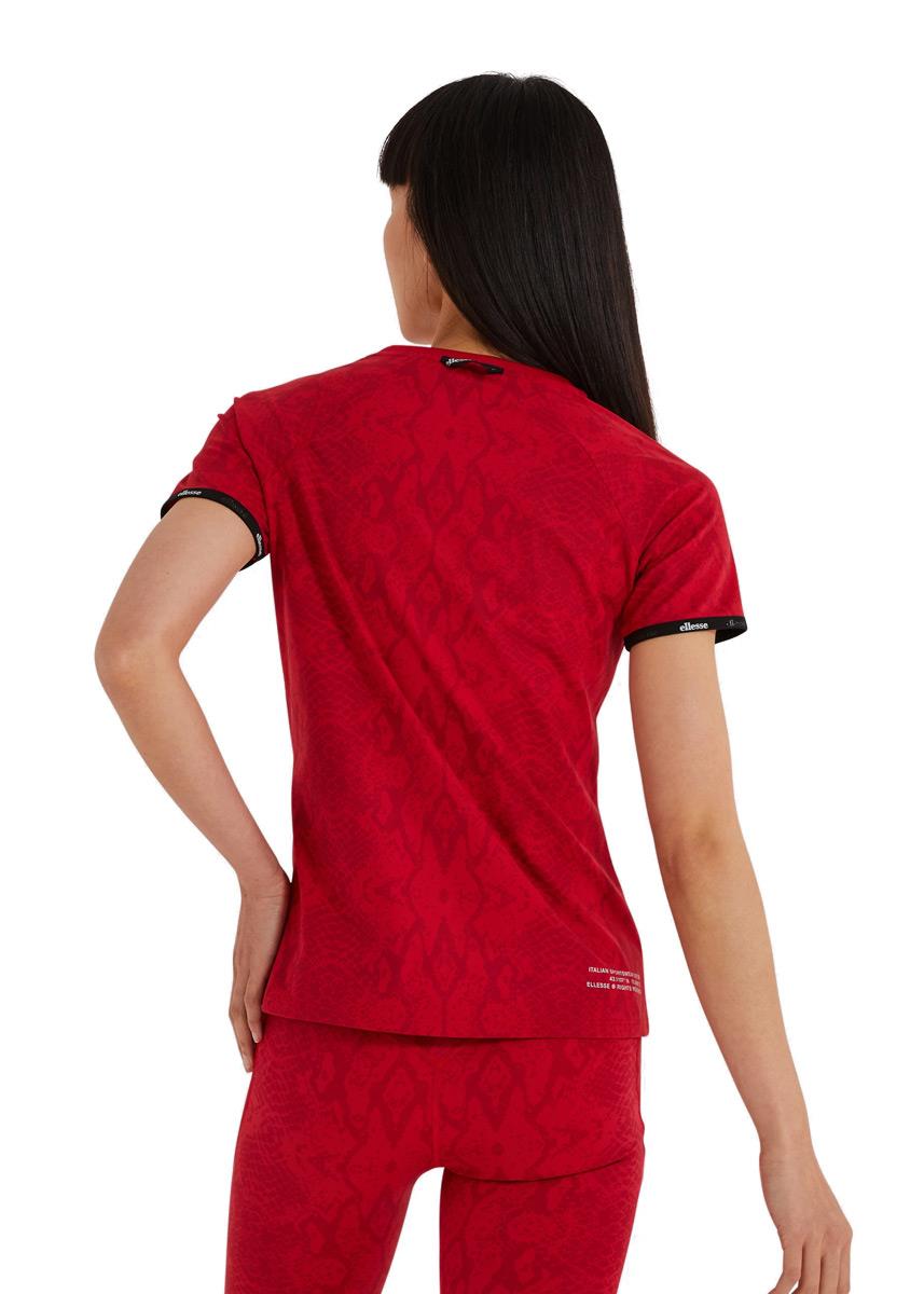 Ellesse Tee-shirt Shae pour femme - Rouge foncé