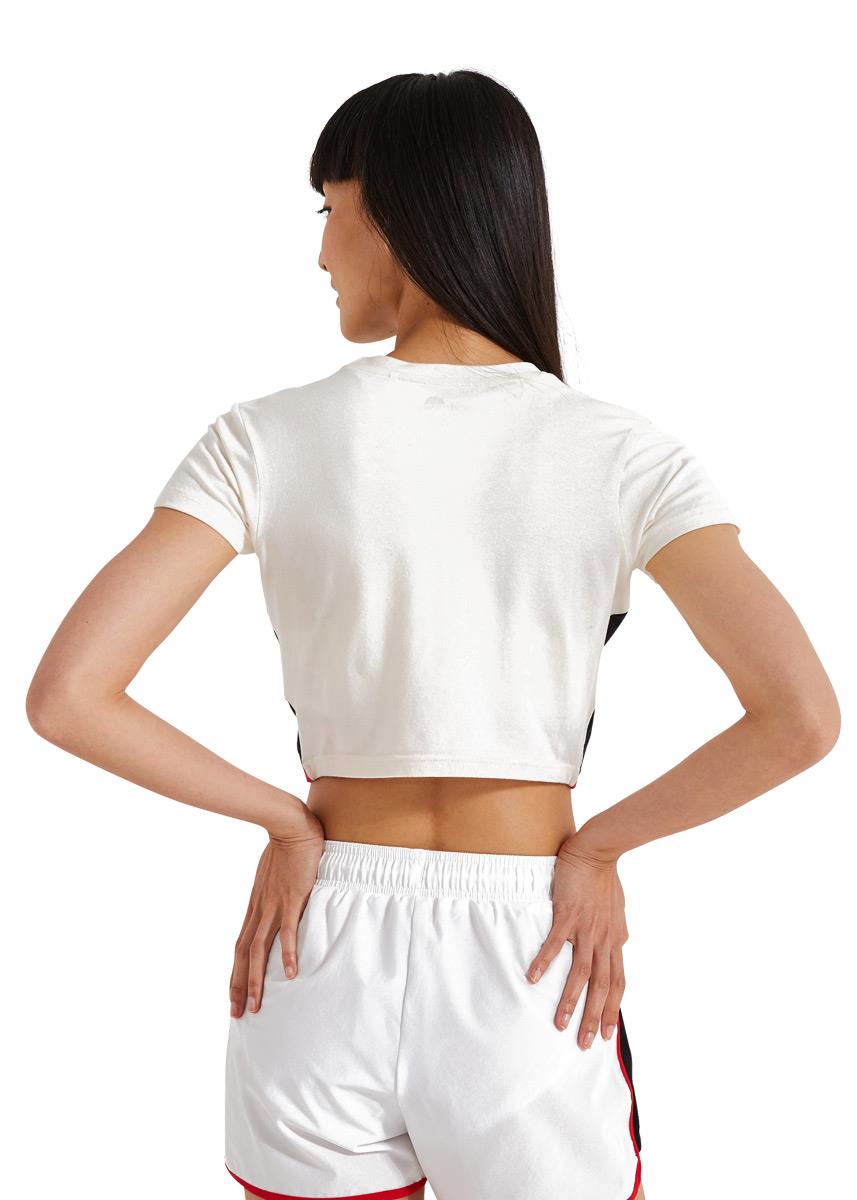 Ellesse Women's Mathia Crop T-Shirt - Off White