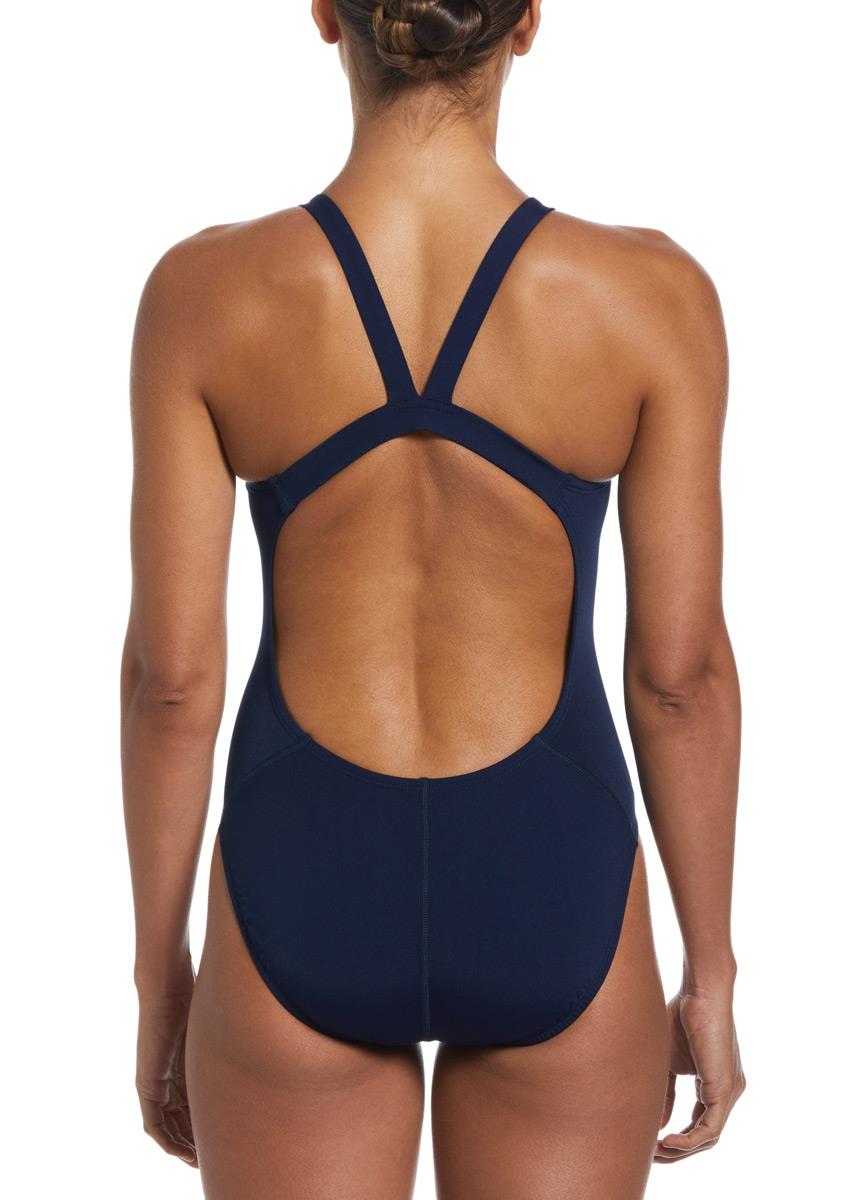Nike Hydrastrong Solid Fastback One Piece Swimsuit - Midnight Navy