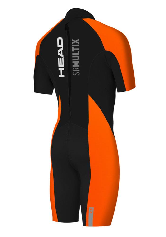 HEAD Men's Multix VL 2.5 Shorty Wetsuit - Black/ Orange