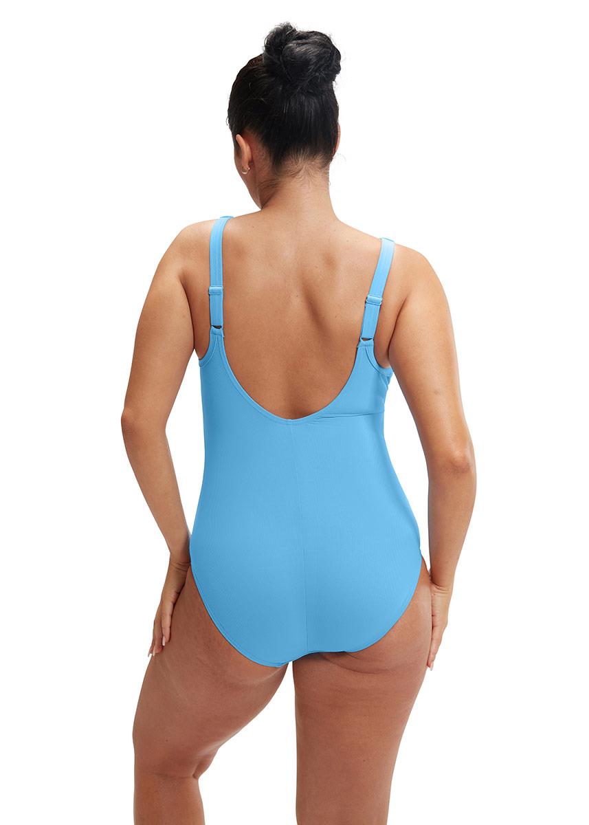 Speedo V-Neck Maternity U-Back Swimsuit - Curious Blue