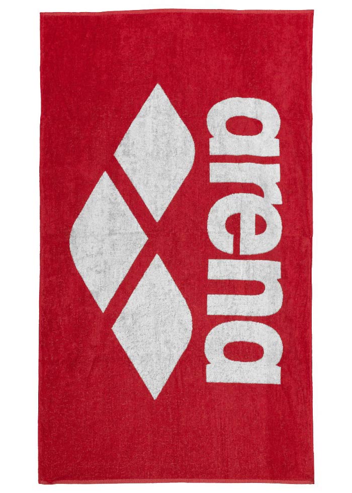 Arena Pool Towel Soft - Red / White