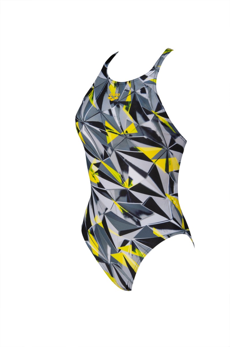 Arena Girl's One 3D Shattered One Piece Swimsuit