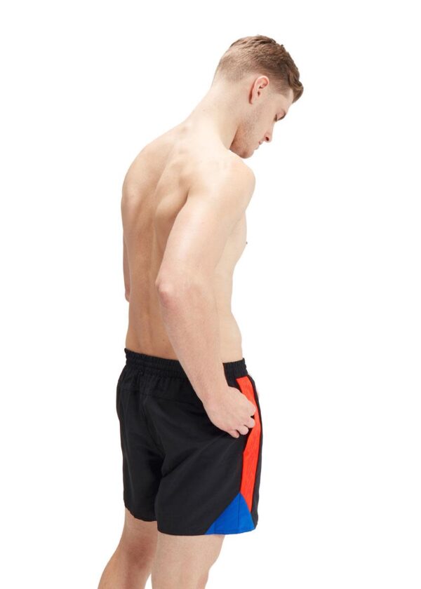Speedo Hyper Boom Splice 16″ Watershort – Black/Volcanic Orange/True Colbalt