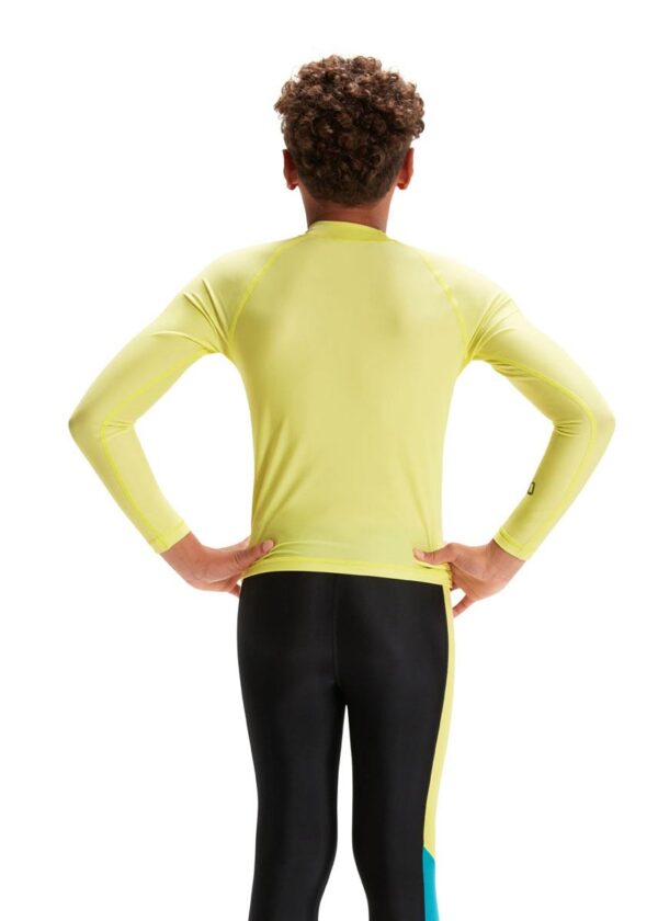 Speedo Junior Unisex Long Sleeve Rash Top – Spritz/Black