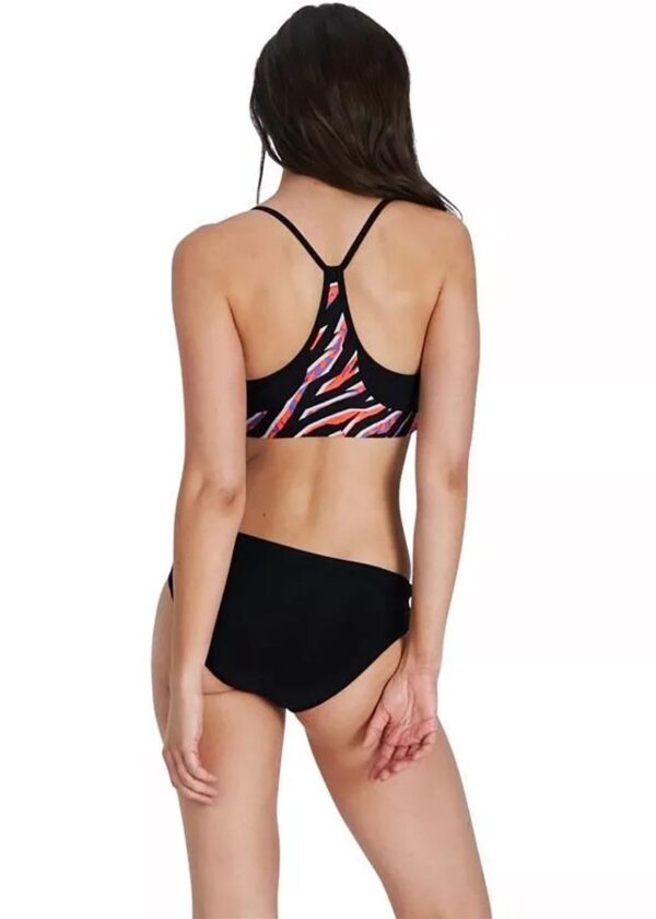 Speedo Womens Thinstrap Volley Bikini – Black / Red / White