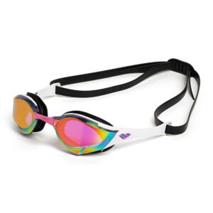 Arena Cobra Edge Swipe Mirrored Goggles - Violet / White / Black