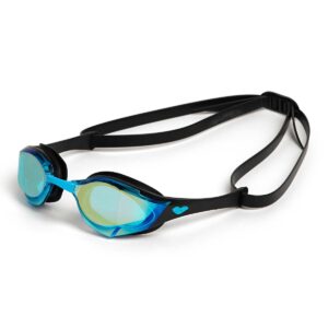 Arena Cobra Edge Swipe Mirrored Goggles- Aqua / Black