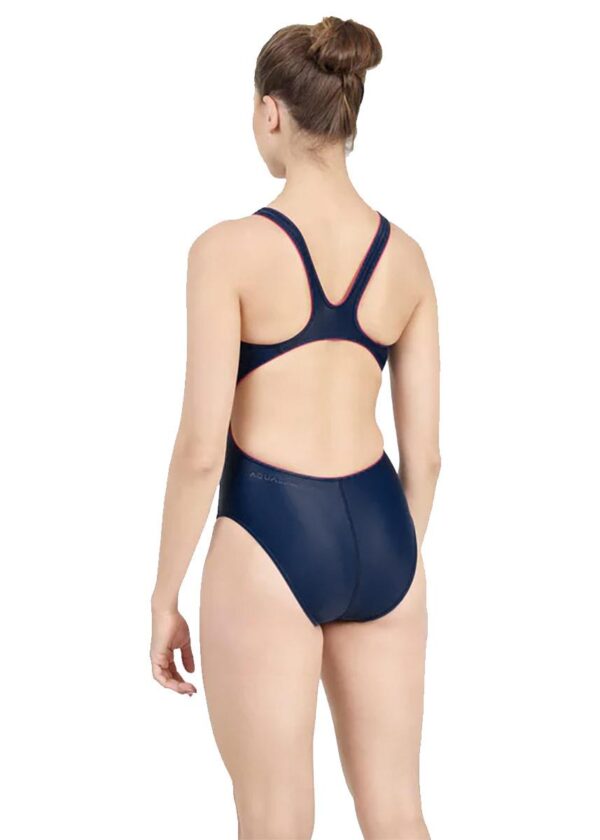 Aquasphere Essential Classic Back Swimsuit – Dark Grey / Red