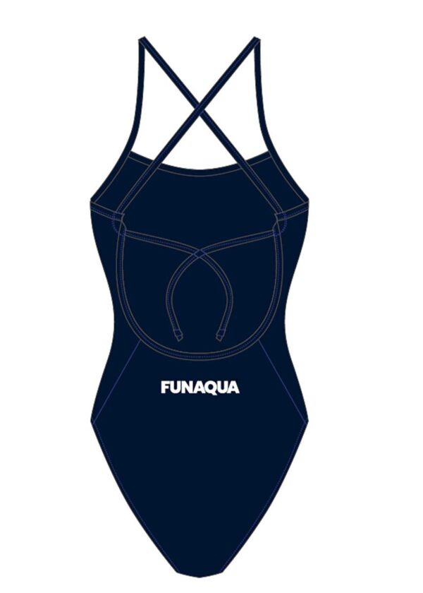 FunAqua Womens Dusk Tie Back Swimsuit – Navy Blue