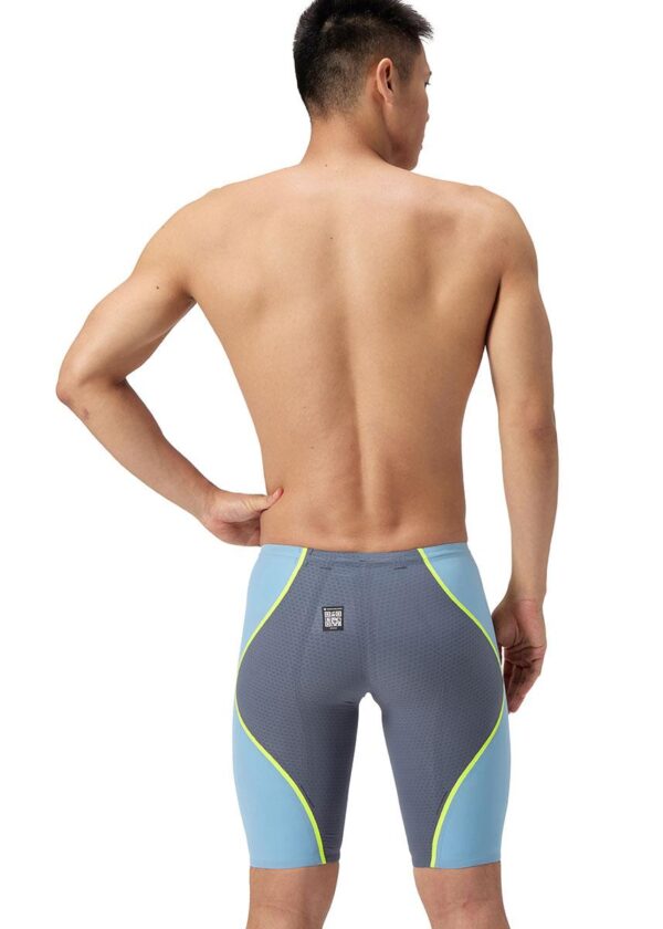 Speedo Fastskin LZR Pure Intent 2.0 High Waisted Jammer – Grey / Blue / Yellow