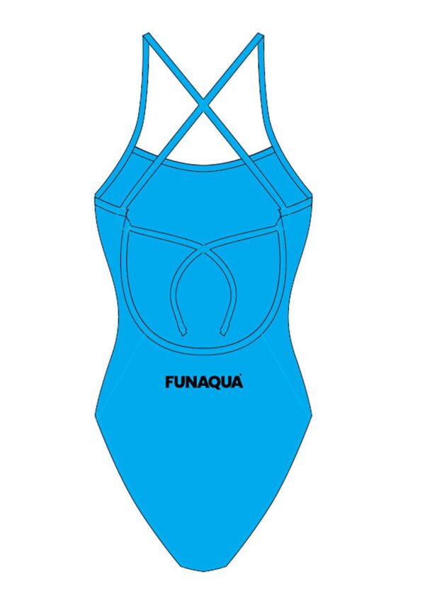 FunAqua Women’s Sky Tie Back Swimsuit – Light Blue