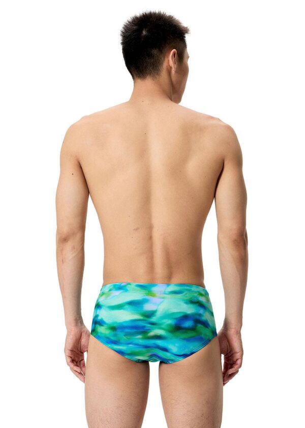 Speedo Mens Printed 13.5 cm Brief – Turquoise / Green
