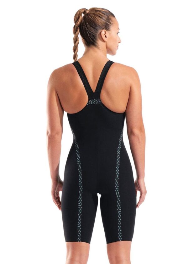 Arena Powerskin Veloce Closedback Kneesuit – Black / Teal