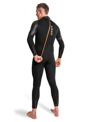 Zone3 Men’s Active-Flex Wetsuit – Black / Orange