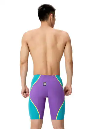 Speedo Fastskin LZR Pure Intent 2.0 High Waisted Jammer – Grape/Blue/Yellow