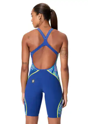 Speedo Fastskin LZR Pure Intent 2.0 Openback Kneeskin – Blue/Multi