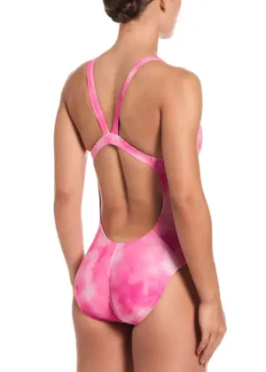 Nike HydraStrong Aquatic Awe Fastback One Piece Swimsuit – Pink Foam