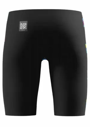 Speedo Boys Fastskin Junior Endurance+ Max High Waisted Jammer – Black/Multi