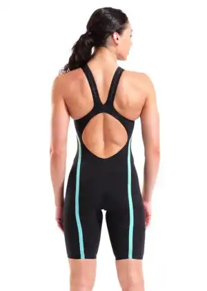 Arena Powerskin Air3 Openback Kneesuit – Black / Teal
