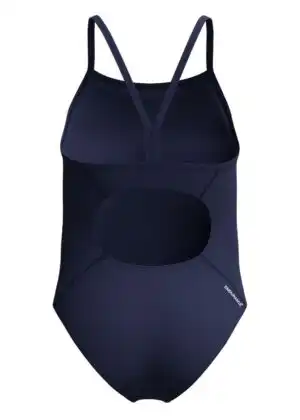 Speedo Girls Endurance+ Logo Thinstrap Swimsuit – Navy Blue