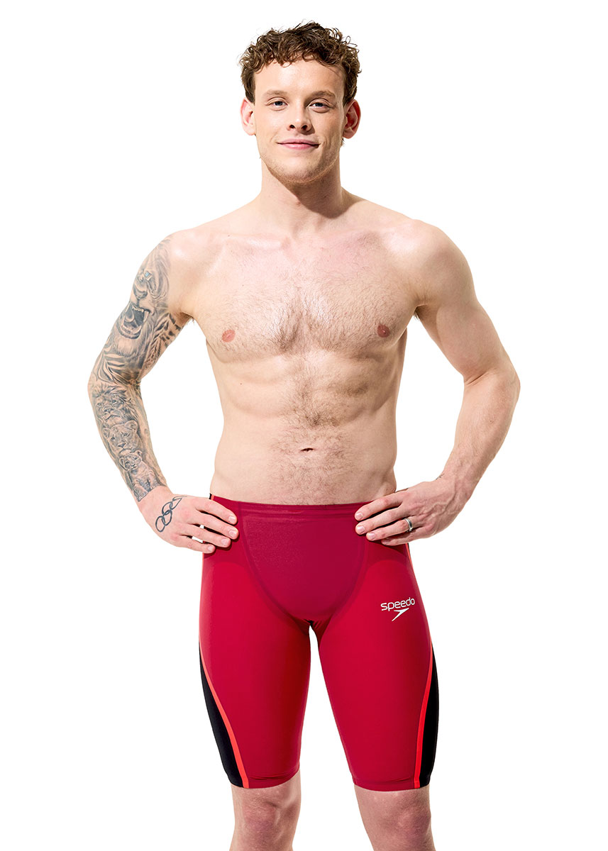 ひ*で様 Pure Intent High Waist Jammer Speedo LZR Pure Intent 2.0 High Waist Jammer Red