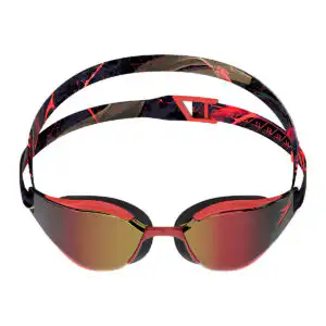 Speedo Fastskin Hyper Elite Mirror Goggles – Black / Red