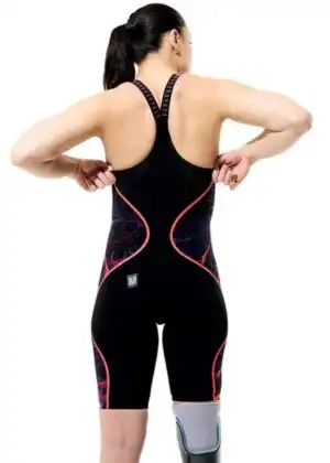 Speedo Fastskin LZR Pure Intent 2.0 Closedback Kneeskin – Black / Red