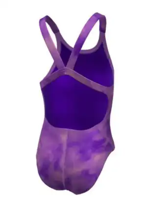 Nike Girl’s Hydrastrong Multi Print Factback Swimsuit – Light Magenta
